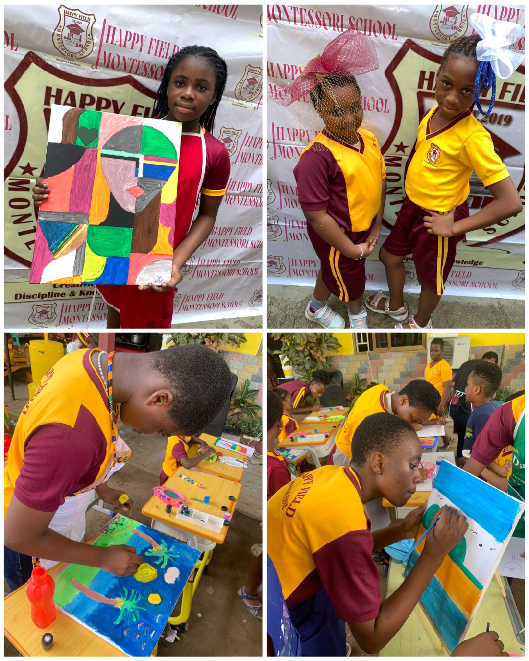 A CREATIVE SHOWPIECE AT OUR SIP AND PAINT EVENT